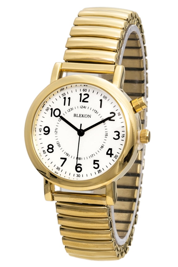 Original Light Up Dial Watch for Ladies 33mm Case Push Button Glossy Expansion Band - Analog Watch with Glow in The Dark Dial, Ideal for Everyday and Party Wear