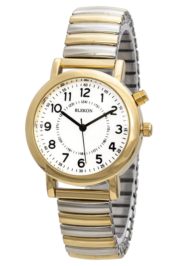 Original Light Up Dial Watch for Ladies 33mm Case Push Button Glossy Expansion Band - Analog Watch with Glow in The Dark Dial, Ideal for Everyday and Party Wear