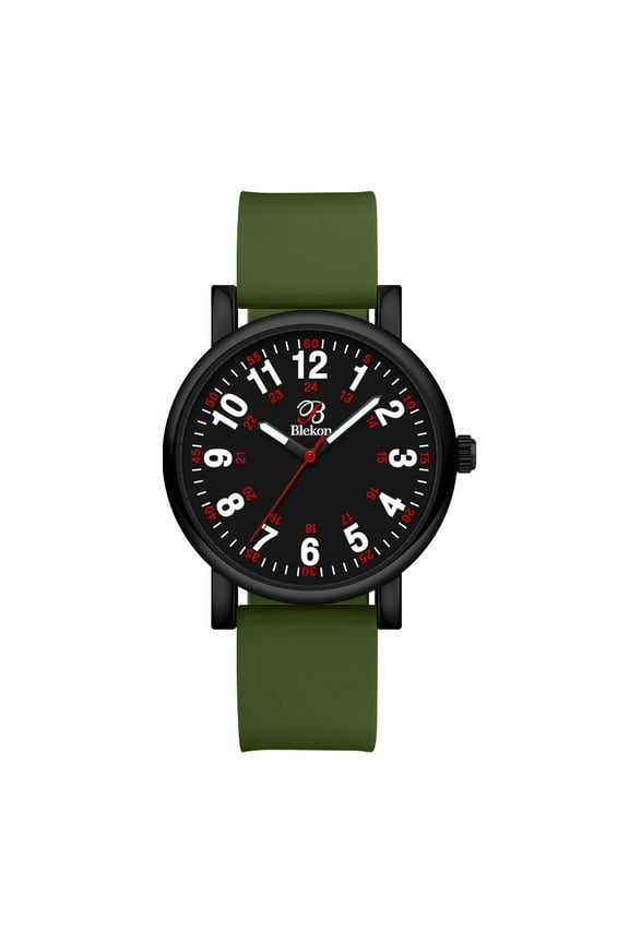 Original Nurse Watch for Medical Professionals and Students â€“ Various Scrub Colors, Easy Read Dial, Military Time with Second Hand, Silicone Band, 3 ATM Water Resistant