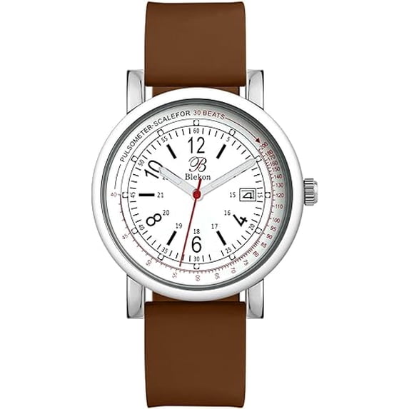 Blekon Original Nurse Watch - Medical Scrub Colors, Detailed Dial w/Pulsometer - Easy Read Dial w/Date Indicator, Second Hand, Water Resistant Watch