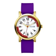 Blekon Original Nurse Watch - Medical Scrub Colors, Red Fifteen Minute Pulsometer, Second Hand, Water Resistant Watch