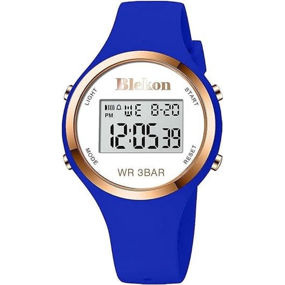 Blekon Original Women's Outdoor Sports Digital Watch, LED Display, Alarm, Stopwatch, Date & Month Calendar, Backlight, 3 ATM Water Resistant Wrist Watch