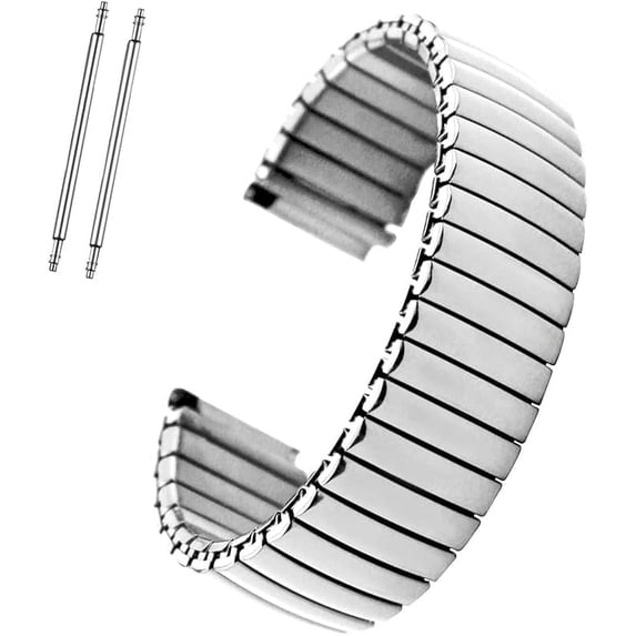 Blekon Original Stainless Steel Women's Stretch Watch Band No Clasp (Only Fits 18mm Watch)