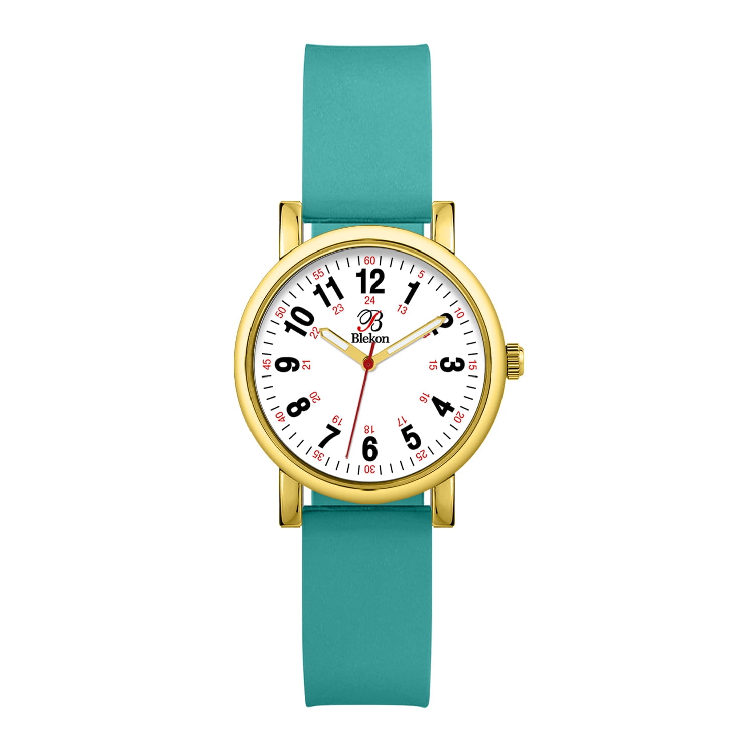 Blekon Original Women Adult Watch for Medical Students Silicone Band Round Shape Water Resistant
