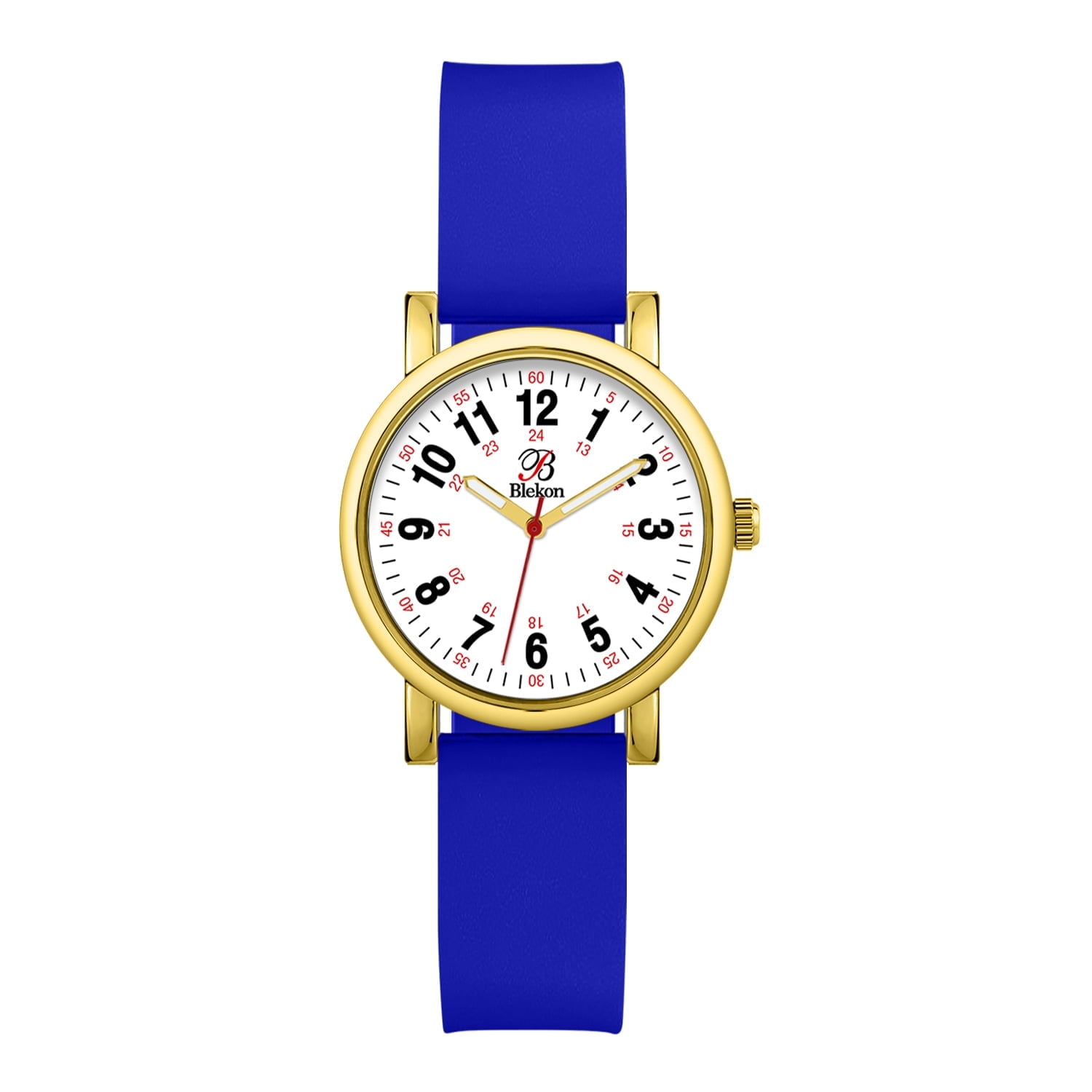 Blekon Original Women Adult Watch for Medical Students Silicone Band Water Resistant Round Shape