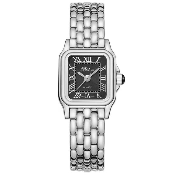 Blekon Original Women’s Vintage Watch – Small Rectangular Case, Dainty Bracelet Band, Elegant Roman Numeral Dial, Classic Dress Wristwatch