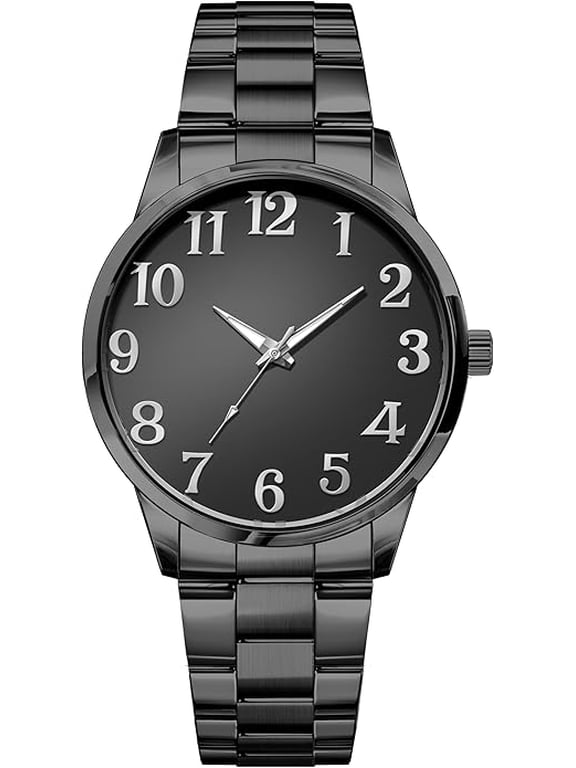 Orignal Men’s Watch – Quartz Analog Watch with Luminous Hands – Fashion Business Casual Metal Bracelet – Stylish Wrist Watch for Men