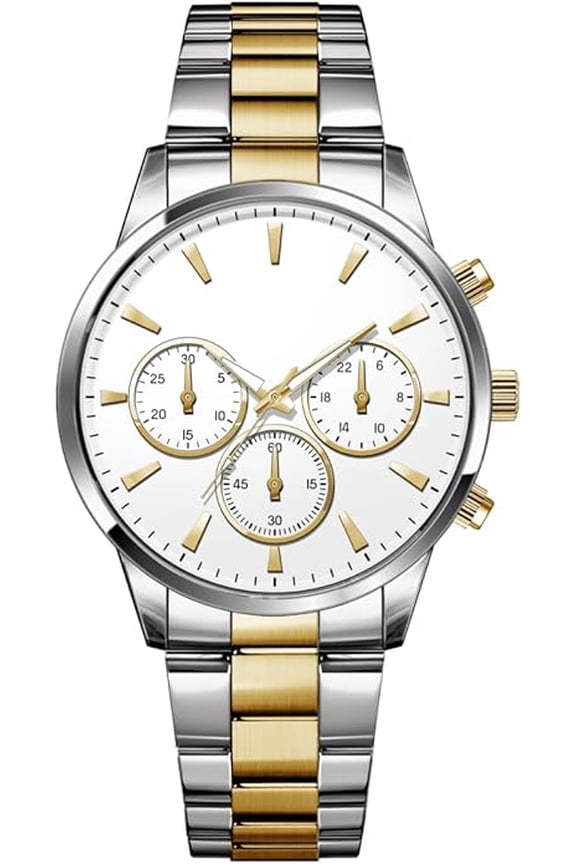 Orignal Men’s Watch – Quartz Analog Watch with Luminous Hands – Fashion Business Casual Metal Bracelet – Stylish Wrist Watch for Men