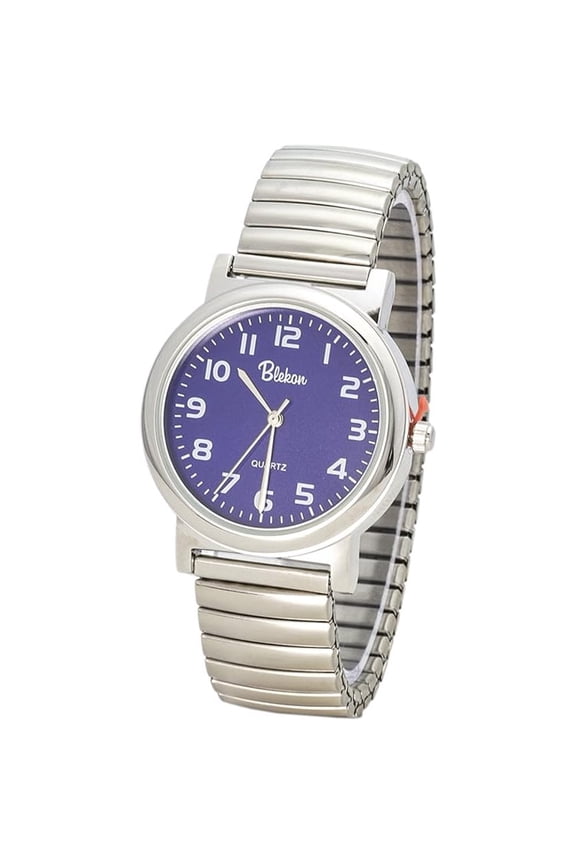 Stainless Steel Unisex Watch for Adult Stretch Band Fashion Analog Display in Multiple Colors