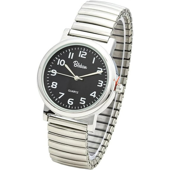 Blekon Stainless Steel for Adult Unisex Watch Stretch Band Fashion Analog Display in Multiple Colors
