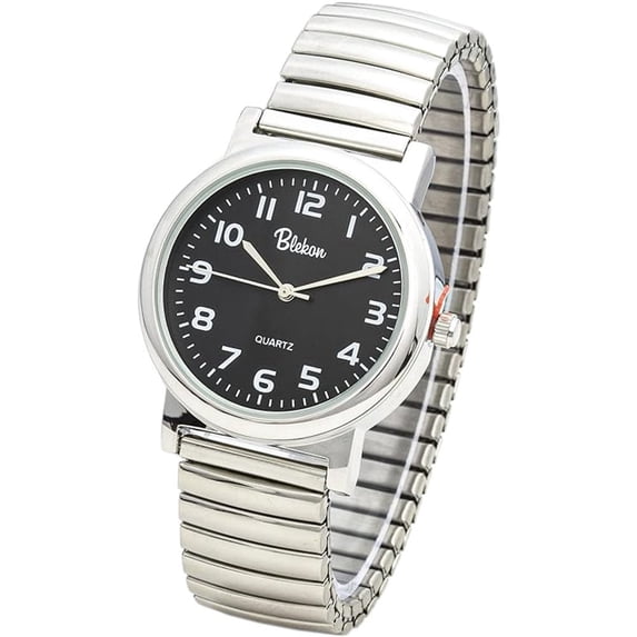 Blekon Stainless Steel for Adult Unisex Watch Stretch Band Fashion Analog Display in Multiple Colors