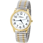 Blekon Collections Unisex 40mm Large Face Analog Japanese Quartz Watch, Easy Read Dial, Stretch Bracelet Wrist Watch for Men & Women, Fashion Watch
