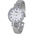 thumbnail image 1 of Blekon Women’s Faux Mother of Pearl Style Cuff Watch – 31mm Japanese Quartz, Hinged Bangle, 1 of 6