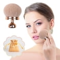 thumbnail image 1 of Blend & Blur Extra Large Body Makeup Brush for Self Tanner,Leg Makeup & Bronzer Self Tan Applicator, 74mm Wide Oval Head Kabuki Brush For Application with Drawstring Bag (Gold), 1 of 4