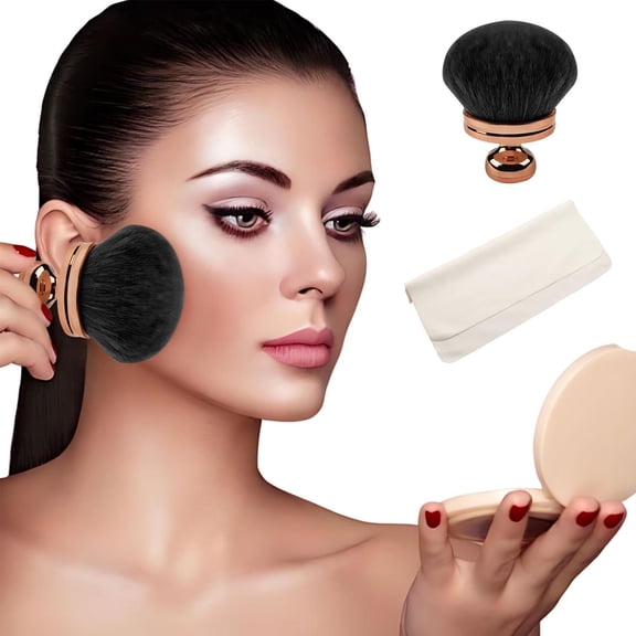 Blend & Blur Extra Large Body Makeup Brush for Self Tanner,Leg Makeup & Bronzer Self Tan Applicator, 74mm Wide Oval Head Kabuki Brush For Application