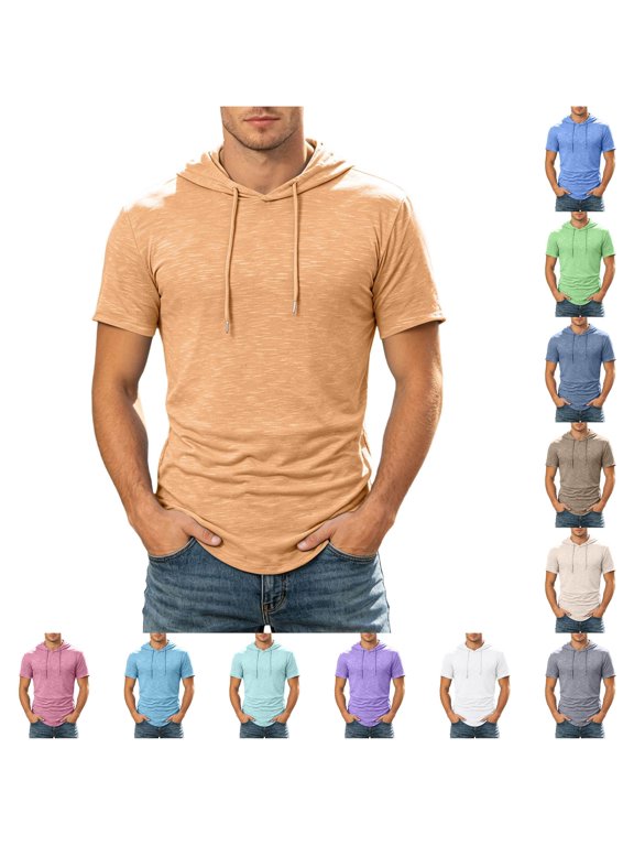 Blend Hoodie Shirt for Everyday Comfort – Soft Modern Fit Knit Trousers Not Included Men Tee Shirt Mens Shirts Large Tall T Shirts Pack for Men Men V Neck T Shirts Mens Big and Tall Shirts T
