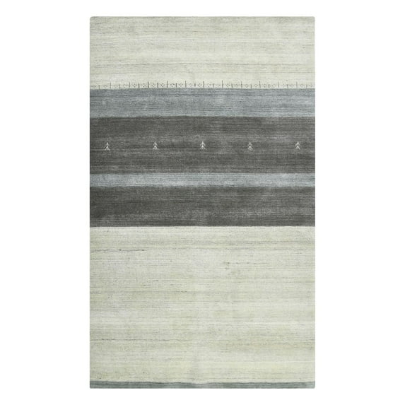 Blend Ivory-Gray 2 ft. x 3 ft. Rectangle Area Rug