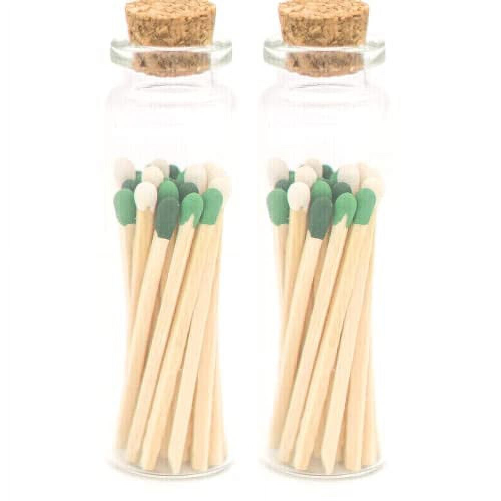 Blend Tip Decorative Matches 40+ Small Wooden Matches 2 Jars of 20