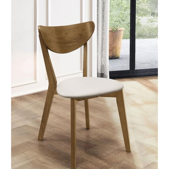 Blend of Classic and Unpredictable - Distinctive Look - Arm - less and Curved - Back Dining Chairs for a Special Dining Moment