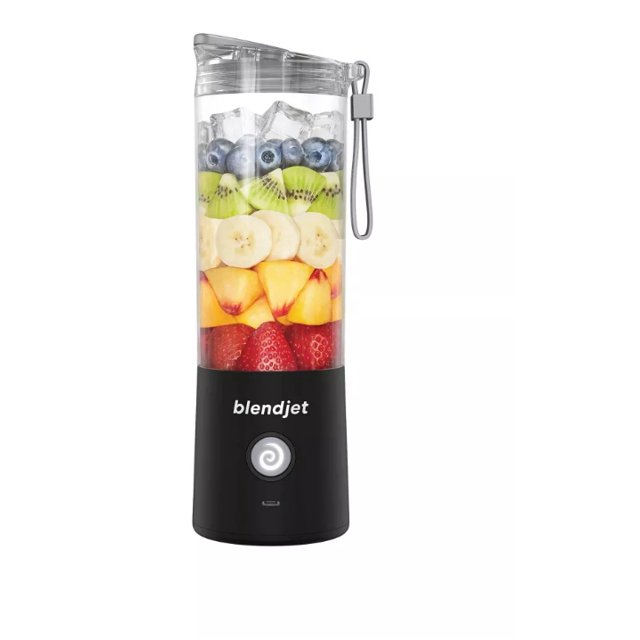 BlendJet 2 Portable Blender with Orbiter drinking lid Black