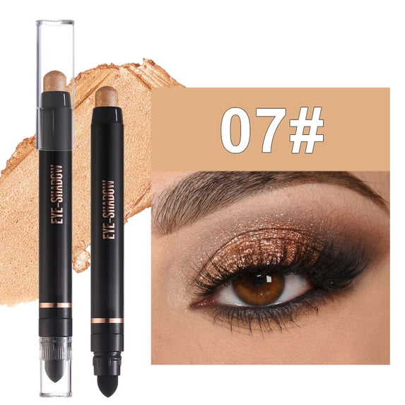 Blendable Eyeshadow Stick, Long Lasting Matte Eye Shadow, Creamy Waterproof Formula, Smudge Resistant Eye Makeup Pencil with Brush, 8 Colors, 2g