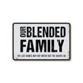 thumbnail image 1 of Our Blended Family 8 Inch x 12 Inch Novelty Plastic Sign Different Roots One Home Durable Weatherproof Perfect for Living Rooms Hallways Family Rooms Fun Gift for Blended Families, 1 of 6