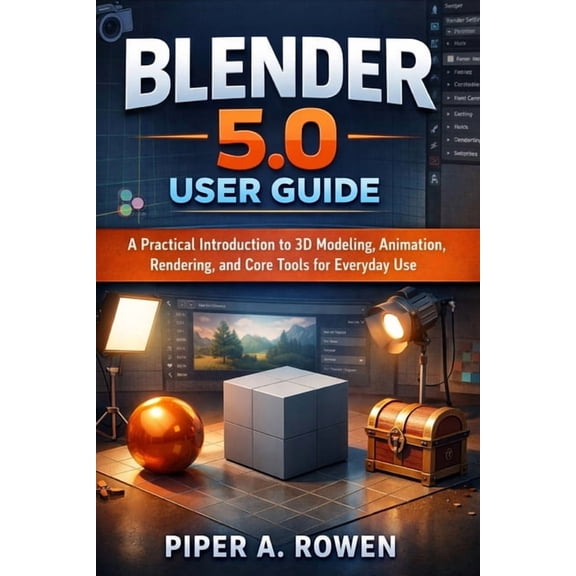 Blender 5.0 User Guide: A Practical Introduction to 3D Modeling, Animation, Rendering, and Core Tools for Everyday Use, (Paperback)