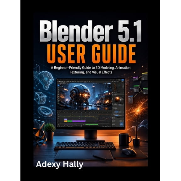 Blender 5.1 User Guide: A Beginner-Friendly Guide to 3D Modeling, Animation, Texturing, and Visual Effects, (Paperback)