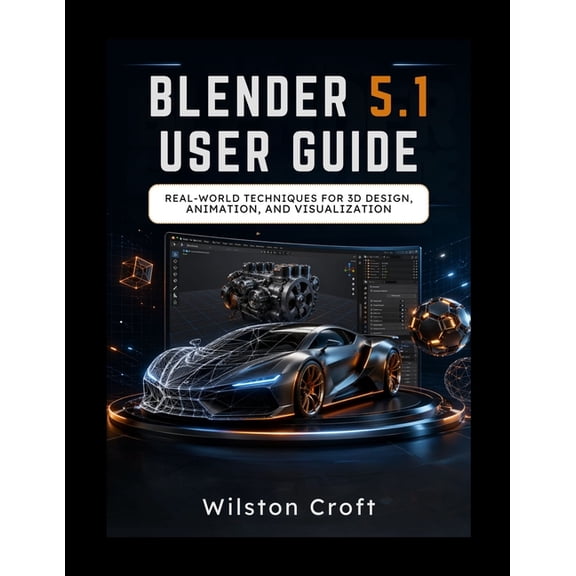 Blender 5.1 User Guide: Real-World Techniques for 3D Design, Animation, and Visualization, (Paperback)