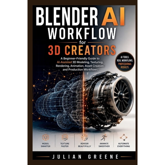 Blender AI Workflow for 3D Creators: A Beginner-Friendly Guide to AI-Assisted 3D Modeling, Texturing, Rendering, Animati, (Paperback)