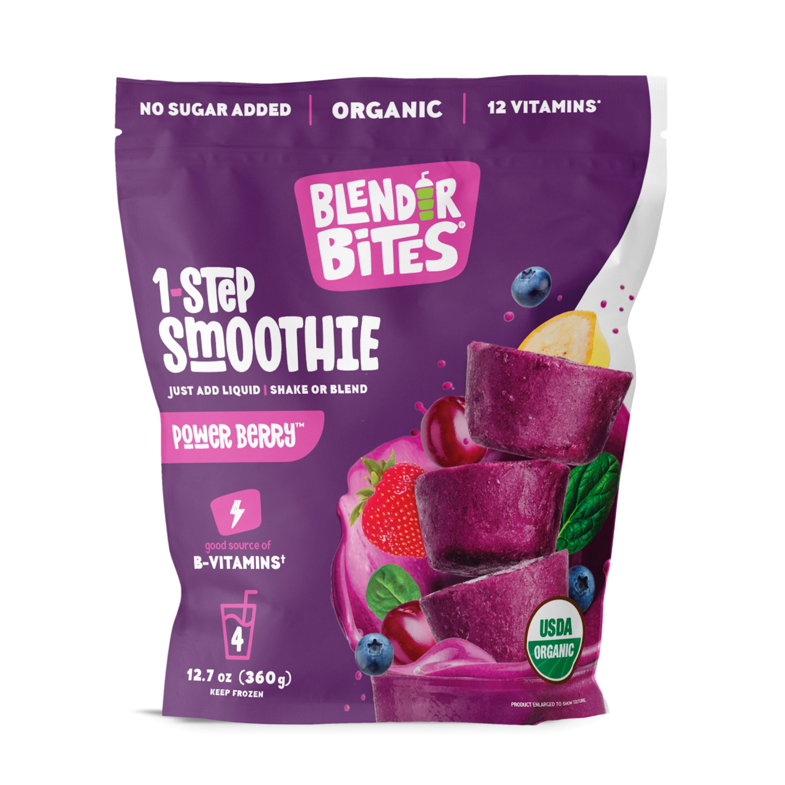 Blender Bites 1-Step Frozen Power Berry Smoothie, Organic, 12.7 oz