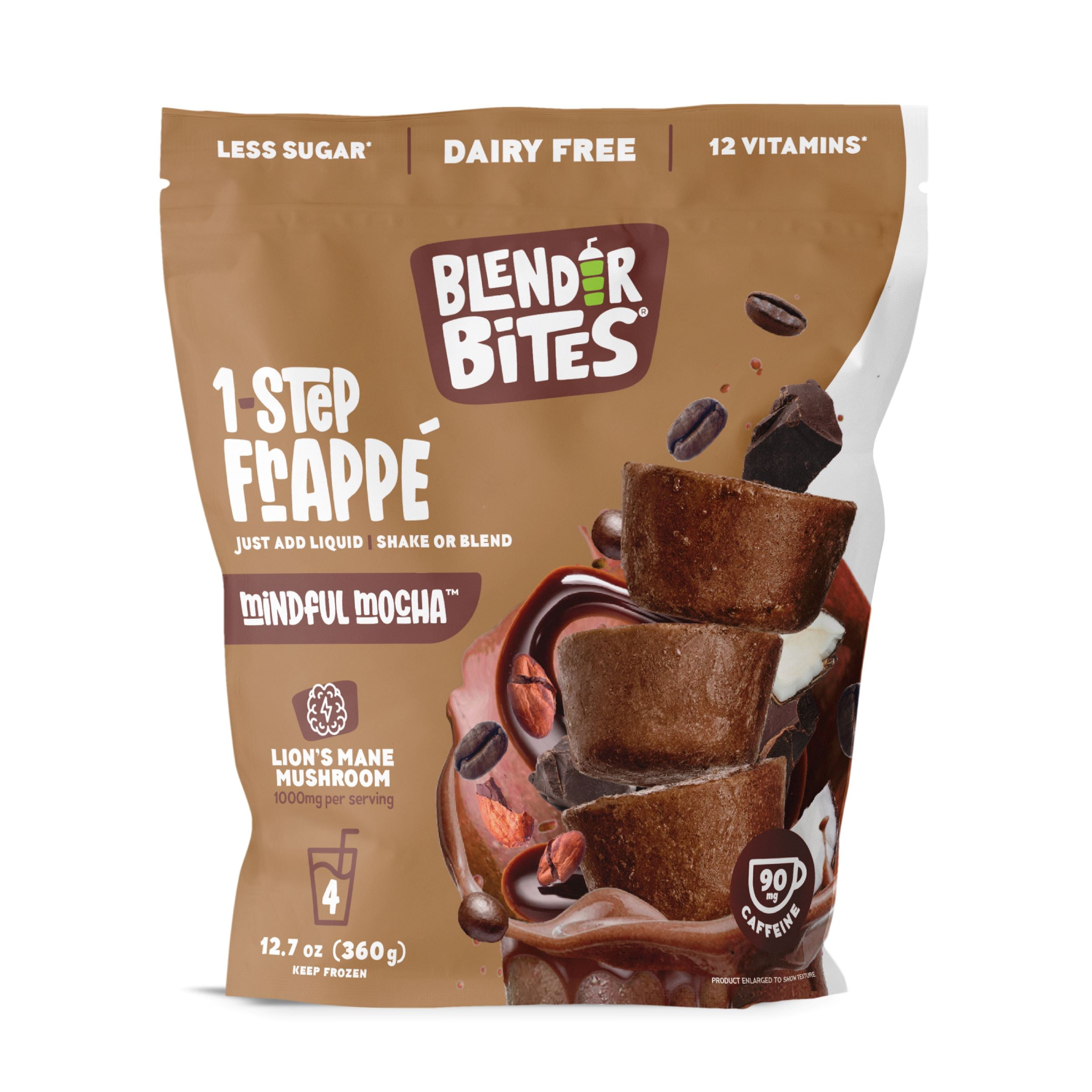 Blender Bites 1Step Mindful Mocha Frappe Drink, 12.7 oz