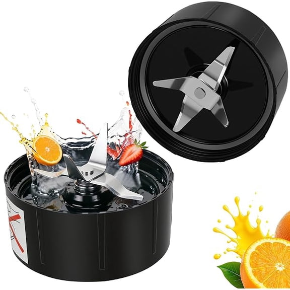 Blender Blades, 2 Pack Replacement Parts compatible with 250W MB1001, Stainless Steel & Plastic with Gaskets, for Professionals, Students & Home Food Prep Compatible with Magic Bullet