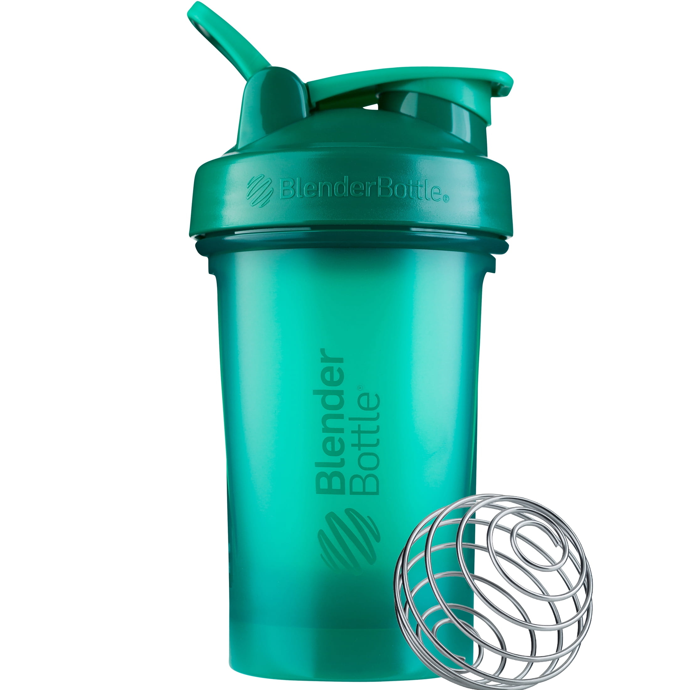 Blender Bottle Classic 20 oz. Shaker Mixer Cup with Loop Top - Emerald  Green 