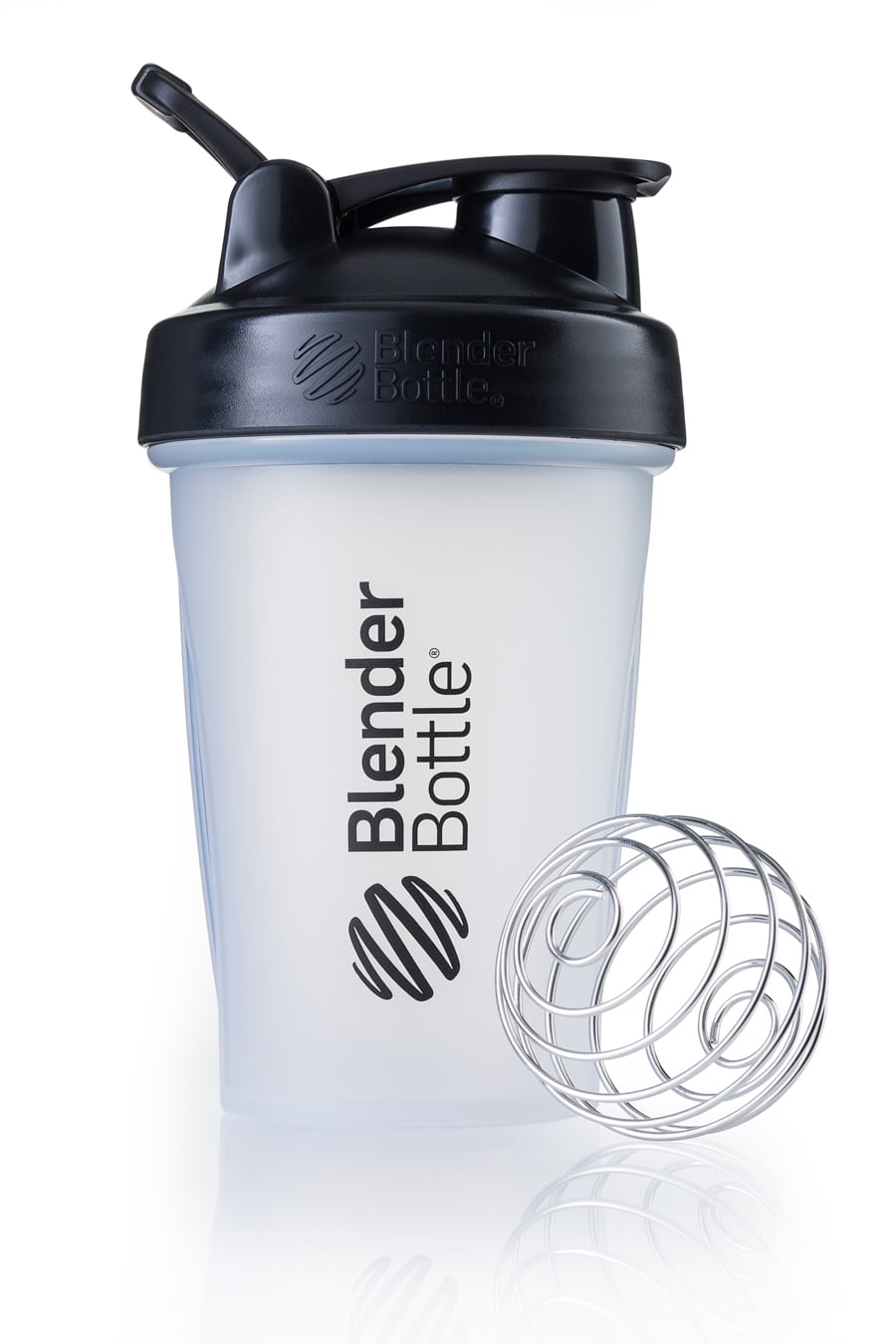  Protein Shaker Bottle Blender for Shake and Pre Work Out, Best Shaker  Cup (BPA free) w. Classic Loop Top & Whisk Ball, Kitchen Water Bottle (16OZ-400ML-1PACK,  Black Top/Clear Body Cup) 