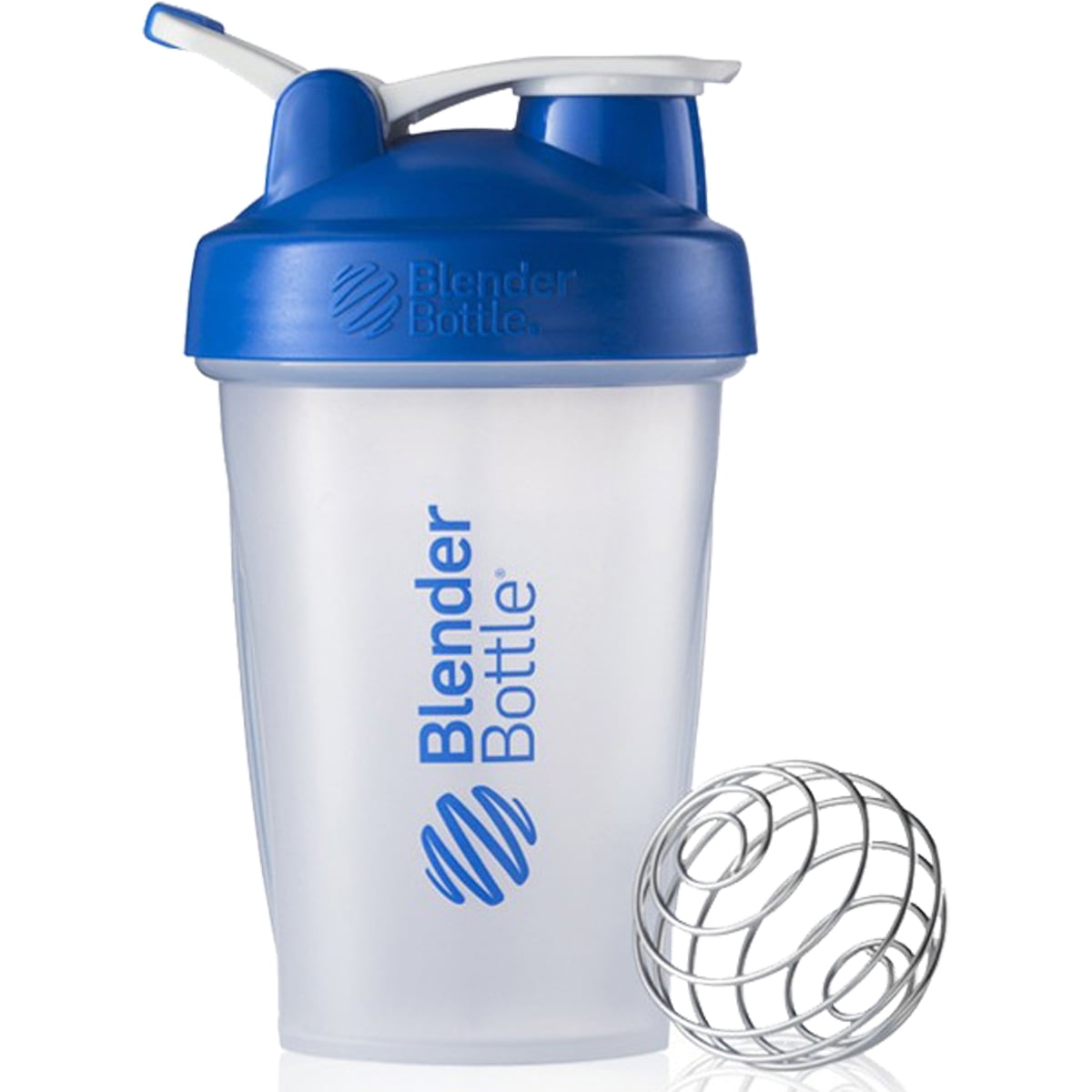 Blender Bottle Classic 20 oz. Shaker with Loop Top - Clear/Blue 