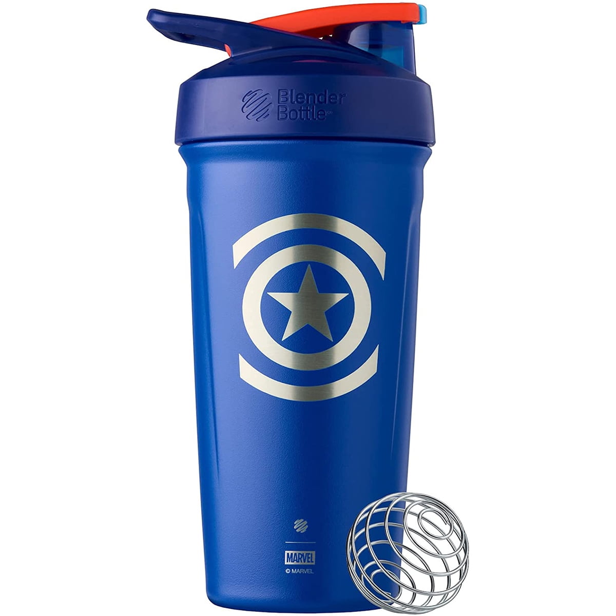 Blender Bottle Marvel Strada 24 oz. Insulated Shaker - Captain America 