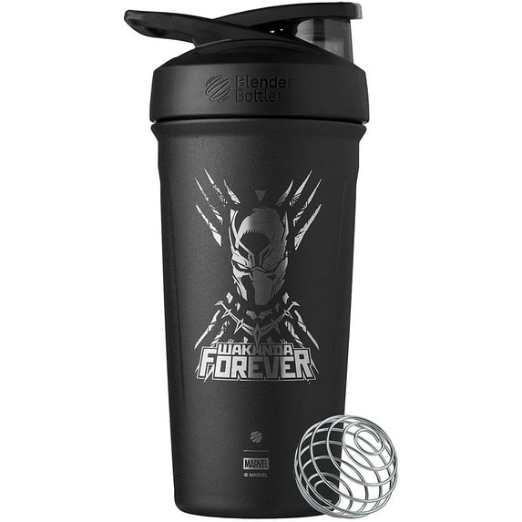 Blender Bottle Marvel Strada 24 oz. Insulated Shaker - Wakanda Forever