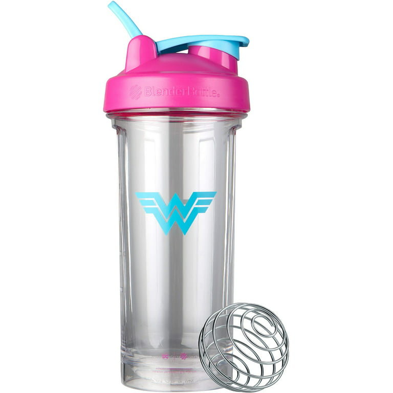 Protein Shaker Mixer Blender Cup Bottle 28 oz Wire Whisk Gym