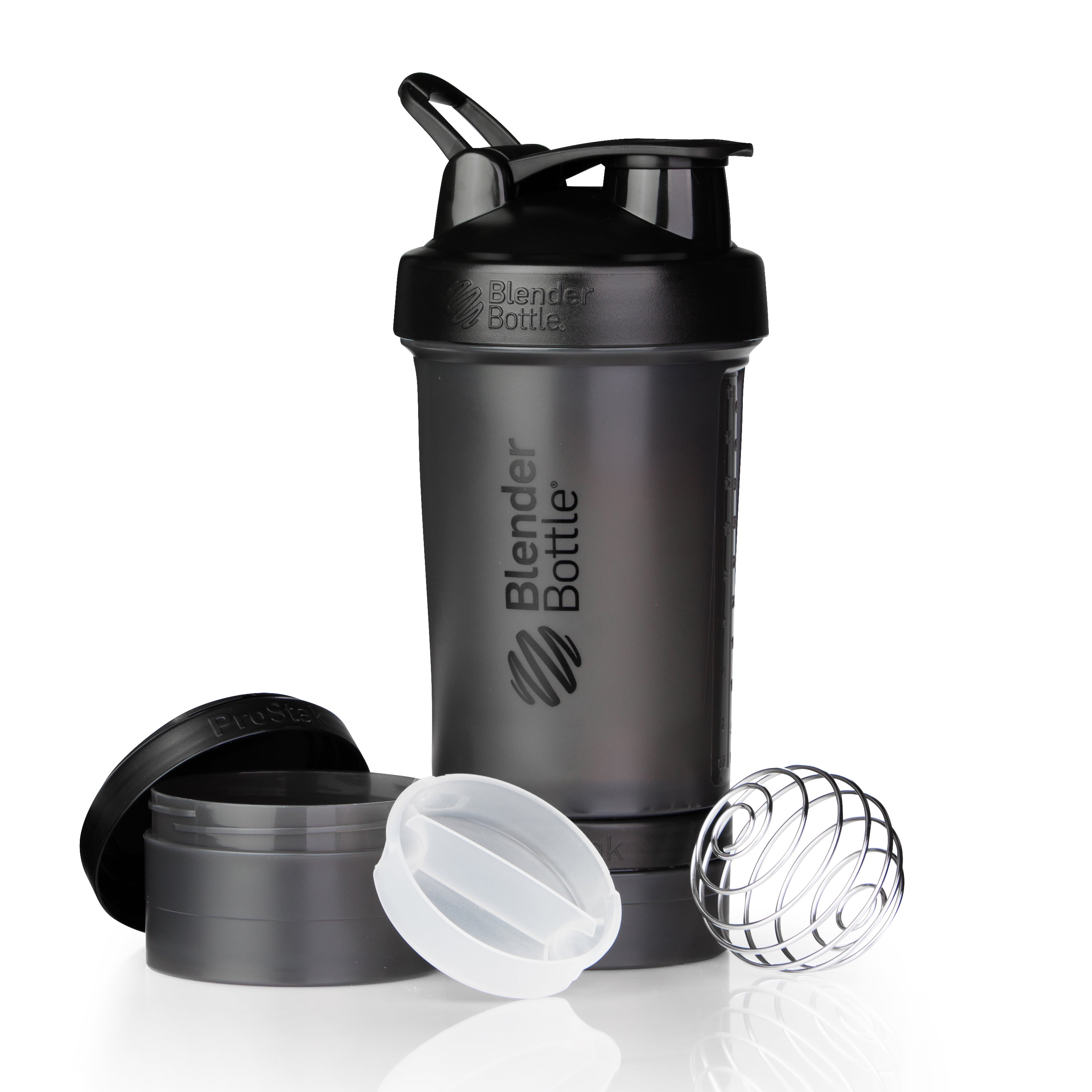 BlenderBottle ProStak 22 oz Purple Plum Shaker Cup with Wide Mouth and  Flip-Top Lid 