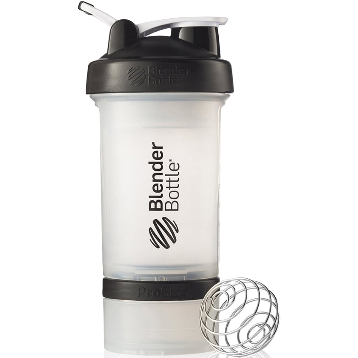Sport Drink Blender Bottle ProStak CLEAR 16 oz BPA-Free Workout Protein  Powder