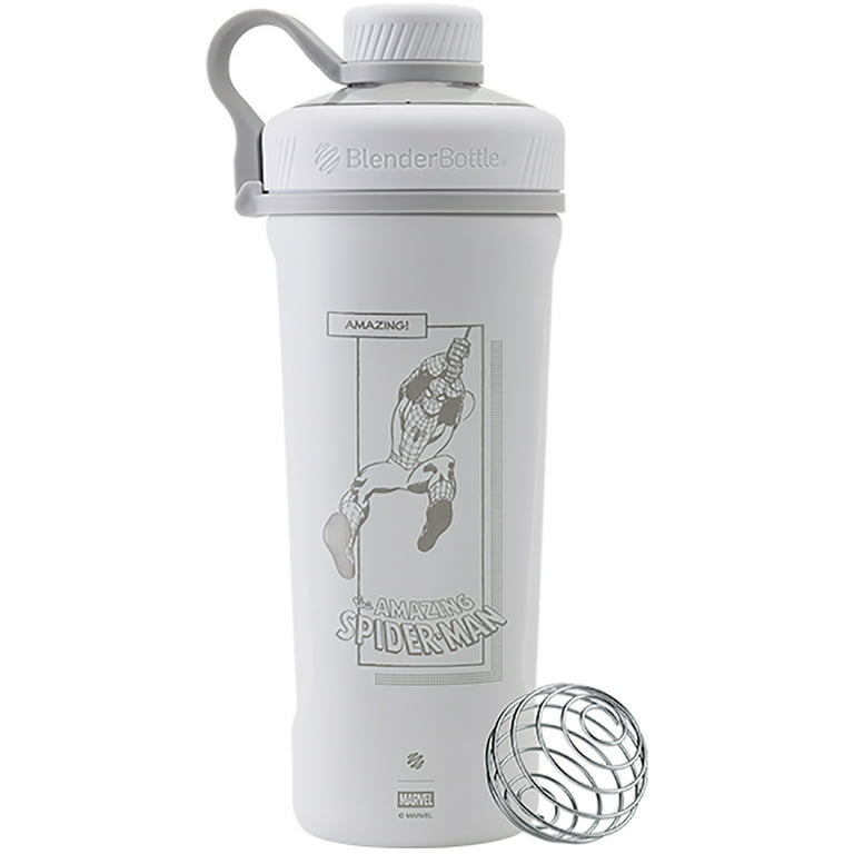 Blender Bottle 24 oz Insulated White Stainless Steel Shaker Cup