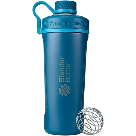 BlenderBottle - Radian Insulated Stainless Steel 26 oz. Water Bottle/Shaker Cup - Ocean Blue