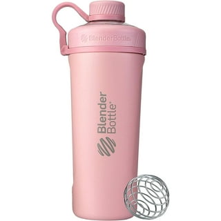 1pc Pink 12OZ/400 ML Shaker Bottle Classic Loop Hook & Leak Proof,Scale ,A  Small Stainless Whisk Blender,Certified PP5,Dishwasher Safe Sports fitness  protein powder mixing cup Camping cup Water bottle coffee cup