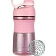 thumbnail image 1 of Blender Bottle SportMixer Twist Cap 20 oz. Tritan Grip Shaker - Rose, 1 of 2