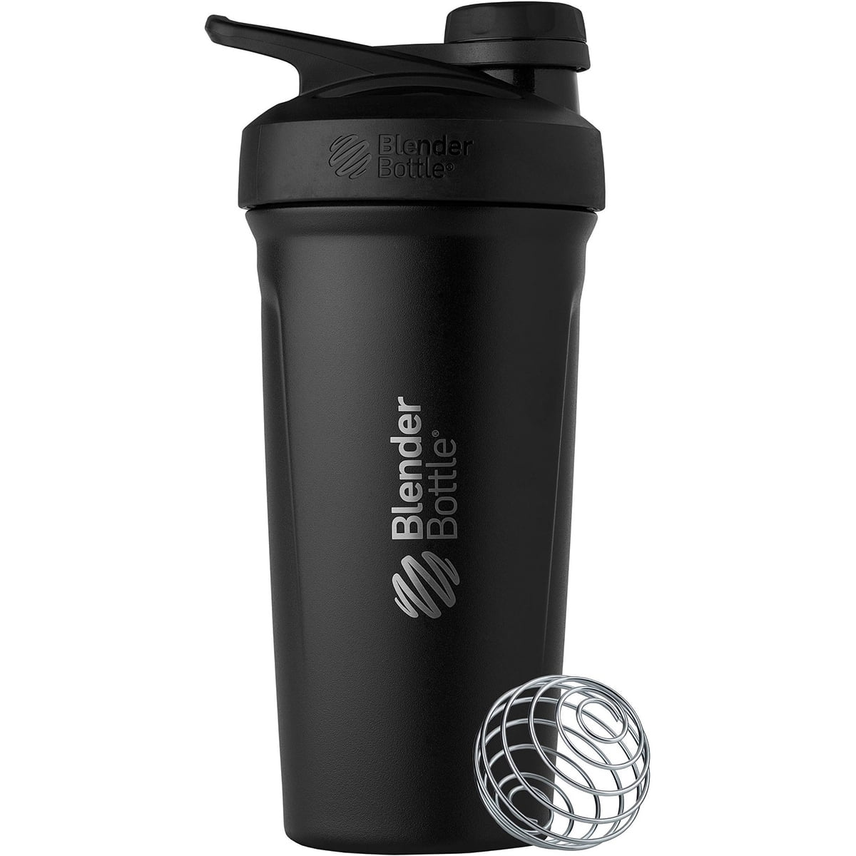 Blender Bottle Strada Twist 24 oz. Stainless Steel Shaker - Black