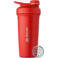 thumbnail image 1 of Blender Bottle Strada Twist 24 oz. Stainless Steel Shaker - Red, 1 of 5