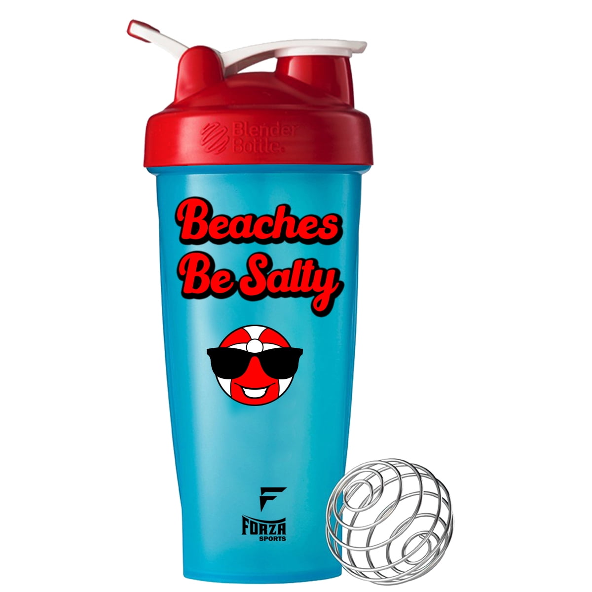 Blender Bottle x Forza Sports Classic 28 oz. Shaker - Beaches Be Salty 
