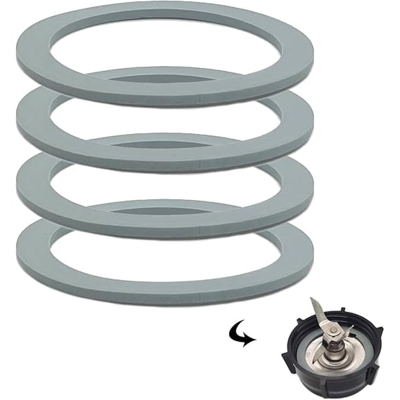Blender Gasket Replacement Parts, Rubber Ring Seal Rings Blender Accessories for and izer Blender (4 Pieces) Compatible with Oster Premium Kitchen Accessory Part Engineered for Reliable Everyday Part