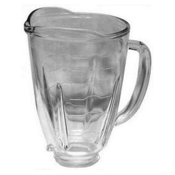 Blender Jar Replacement 6 Cup Glass Jar for Osterizer Blenders - 118513-000-000 - Round Glass Replacement Parts for BVB07, BRLY07 Series